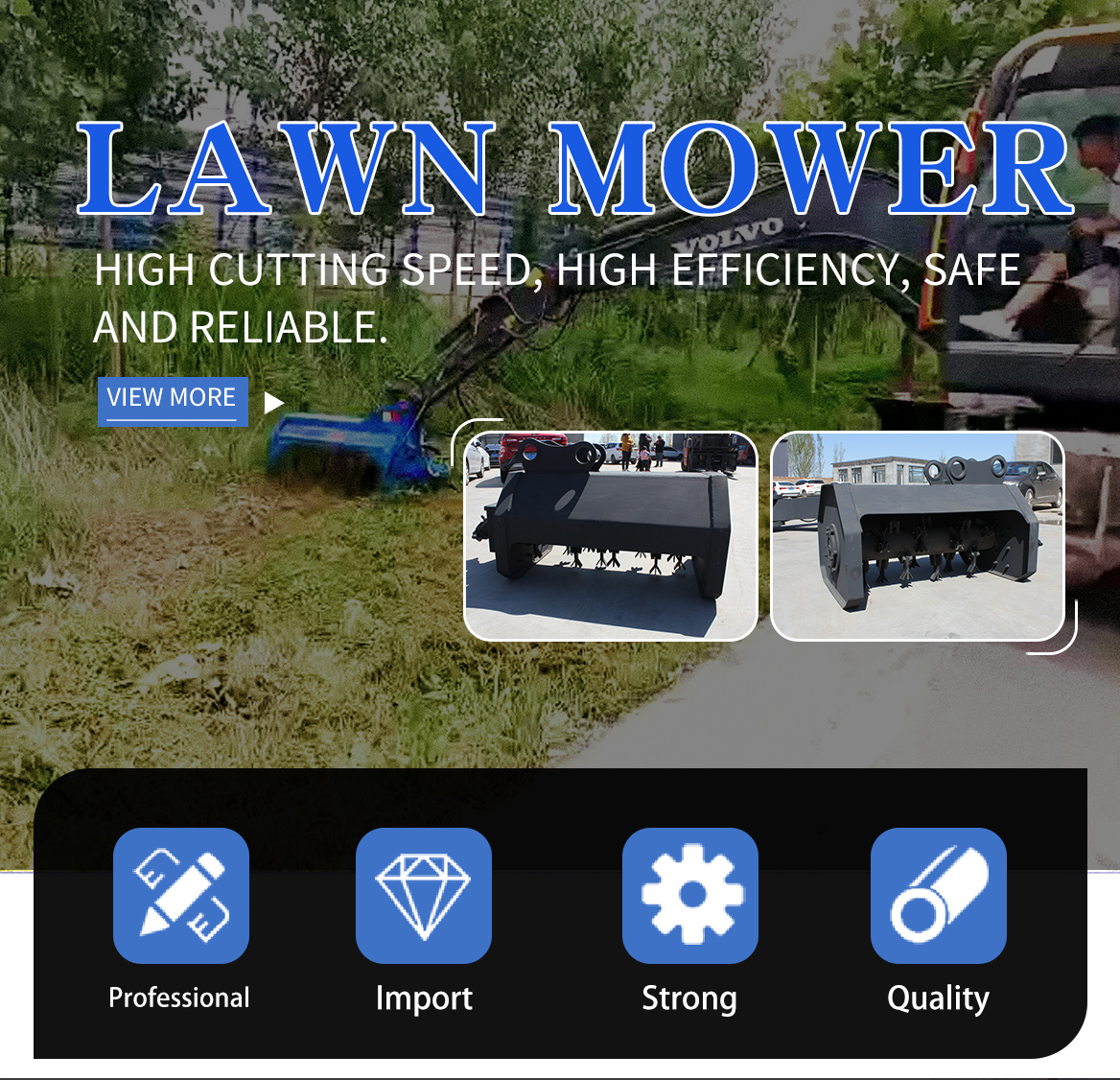 Excavator Lawn Mower