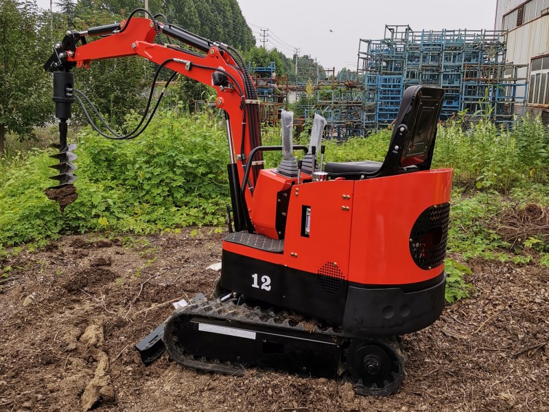 What are the advantages of mini excavator digging trenches in orchards?