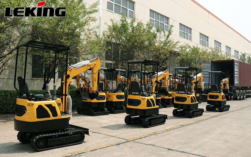 LeKing Machinery exported a batch of mini excavators to Germany