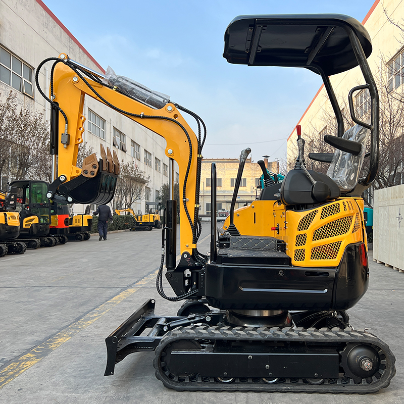 How many meters can an excavator drive a day to repair mountain roads