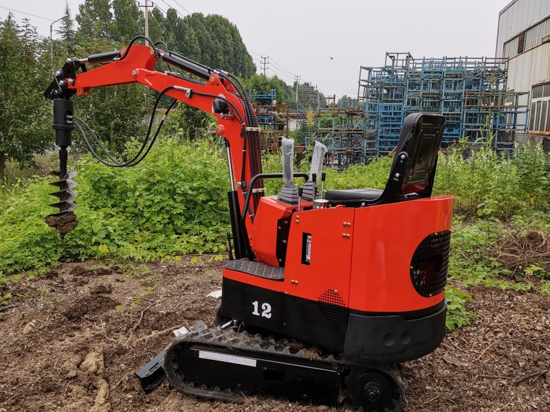 How to drive a small excavator