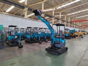 Production steps of small excavator manufacturers