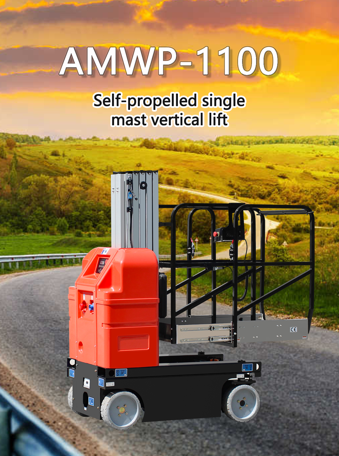 AMWP-1100 Self-propelled single mast verticallift