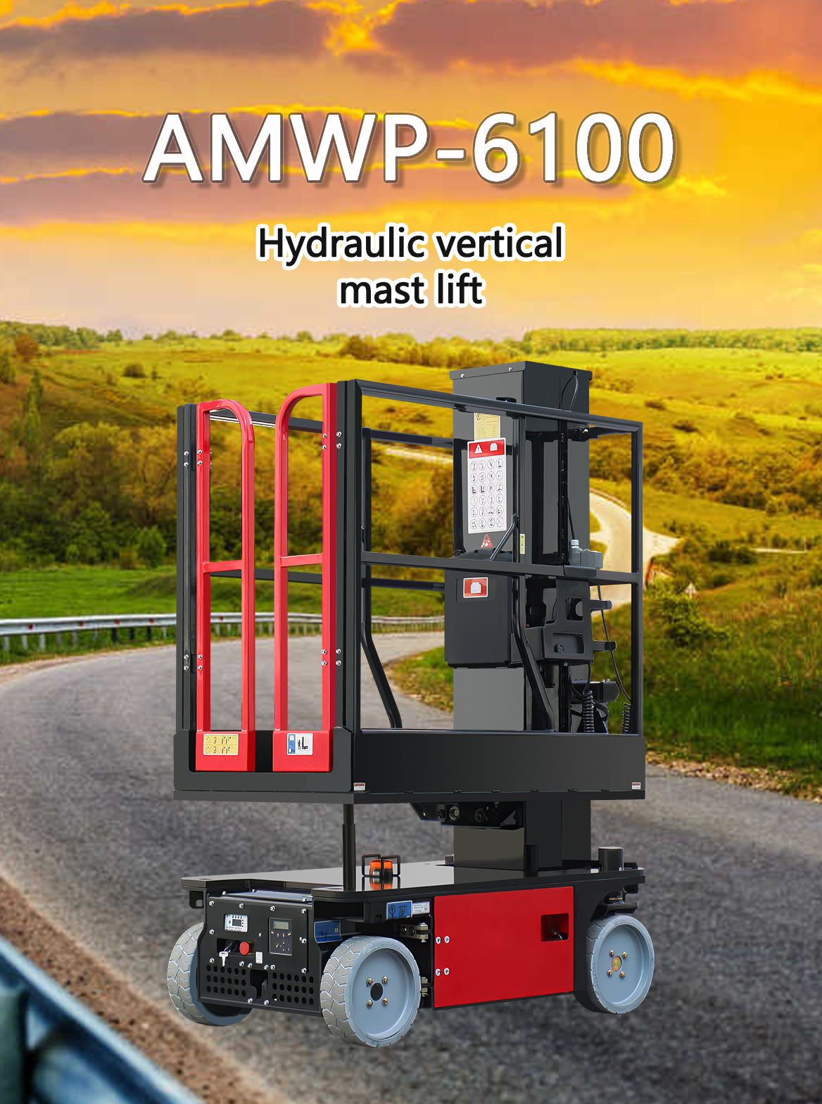  AMWP-6100 Hydraulic vertical mast lift