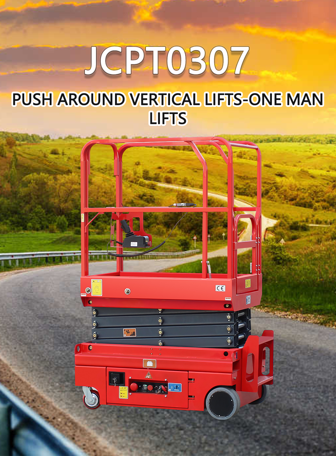  JCPTO307 push around vertical lifts-one man lifts 