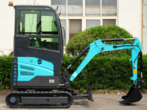 The influence of small excavator's appearance design on construction